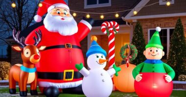 large festive outdoor inflatables