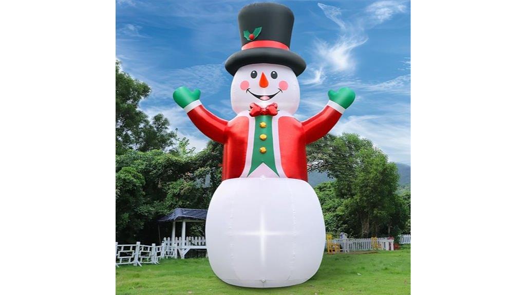 large inflatable snowman decor