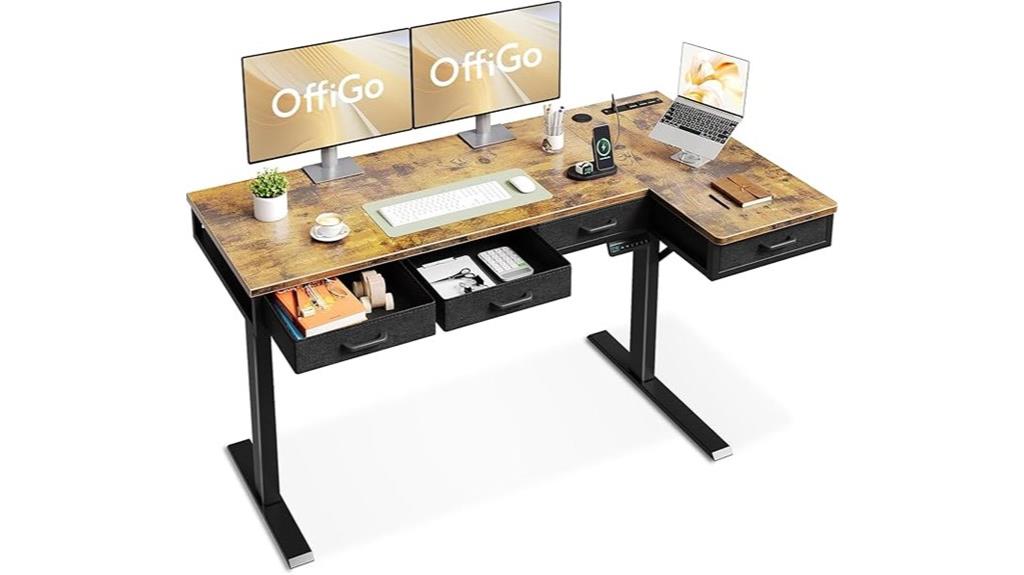 large l shaped desk