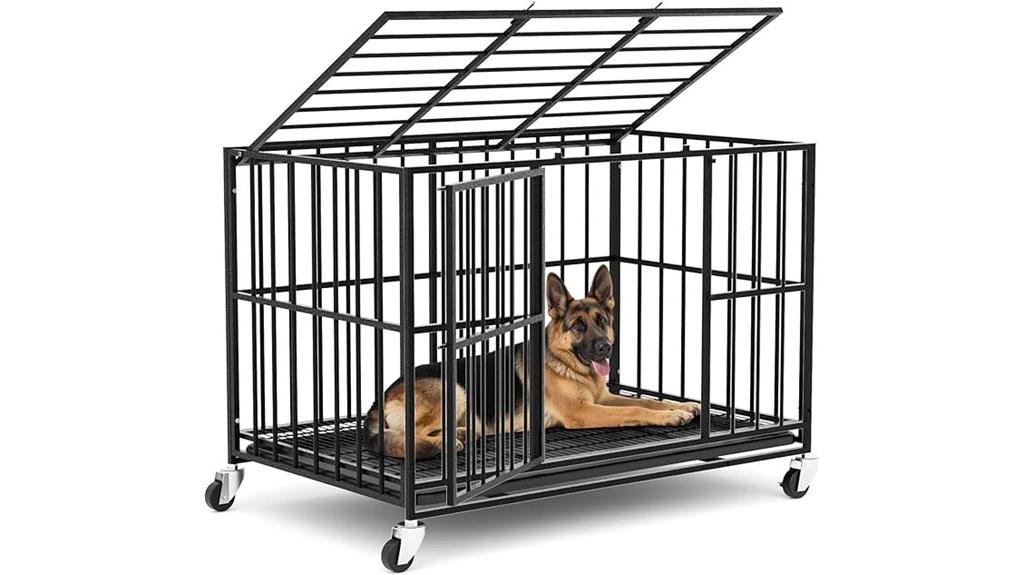 large lockable wheel crate