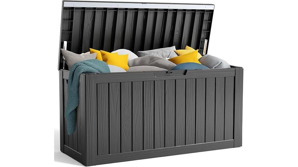 large outdoor resin storage box