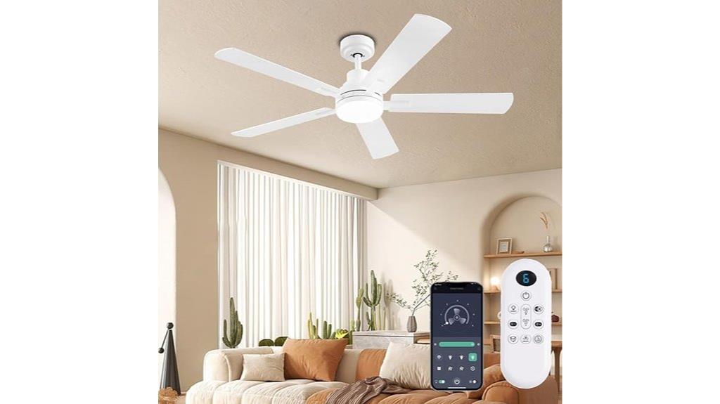 large smart ceiling fan
