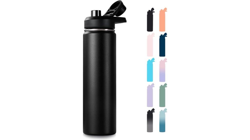 large stainless steel bottle