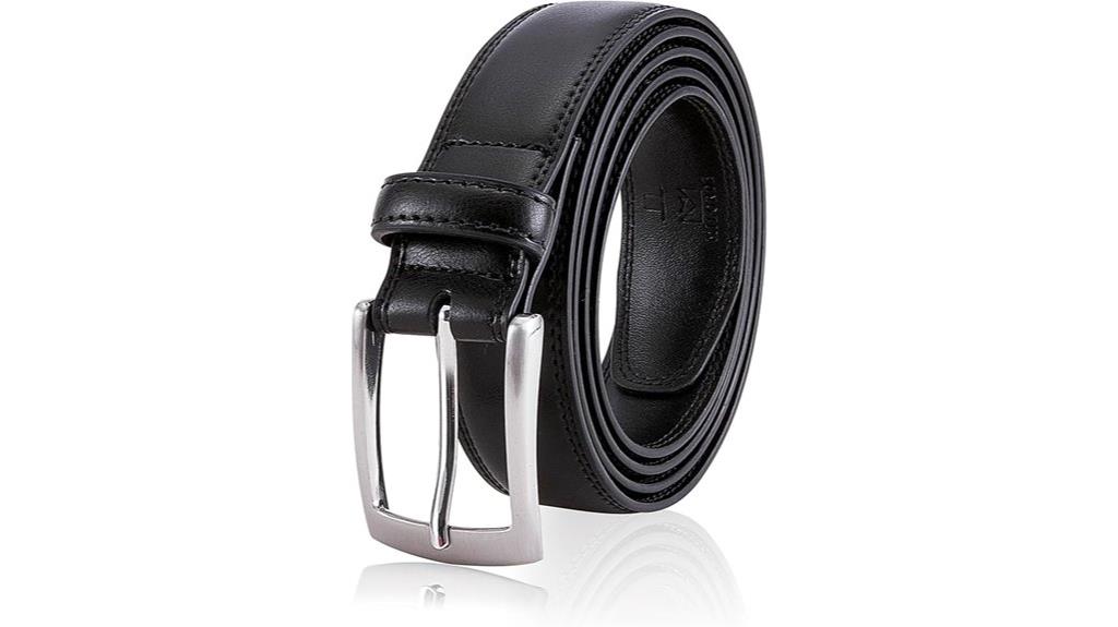leather dress belt