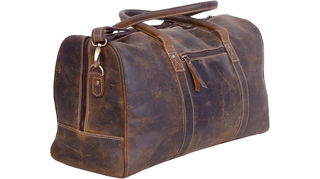 leather travel duffel bags