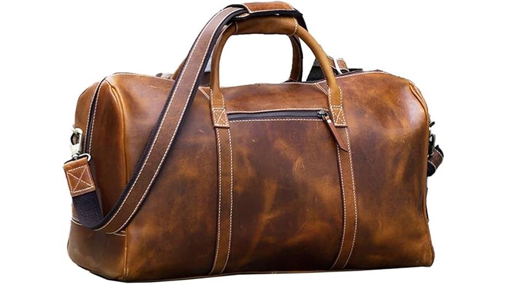 leather travel duffel bags