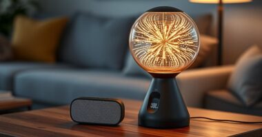 led lamp with jbl speaker