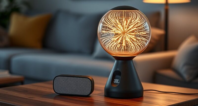 led lamp with jbl speaker