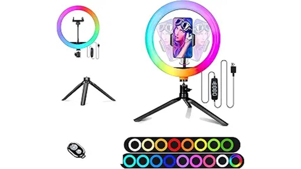 led selfie ring light