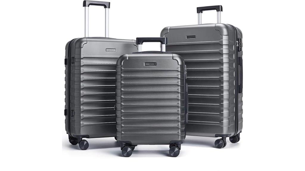 lightweight luggage with spinner wheels
