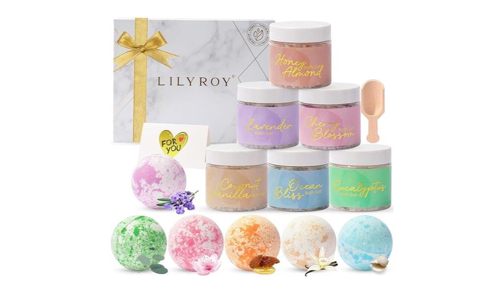luxury bath salt gift set