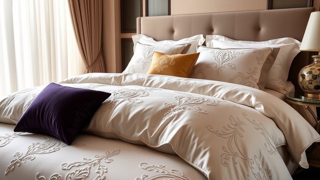 luxury bedding material qualities