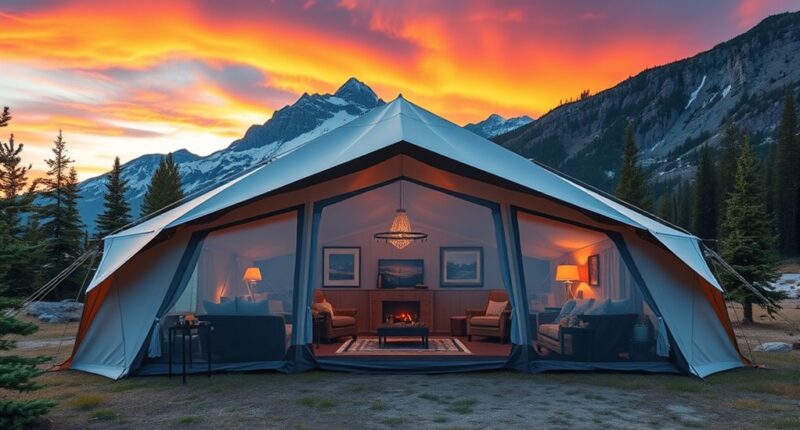 luxury durable camping tents
