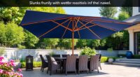 luxury durable patio umbrellas