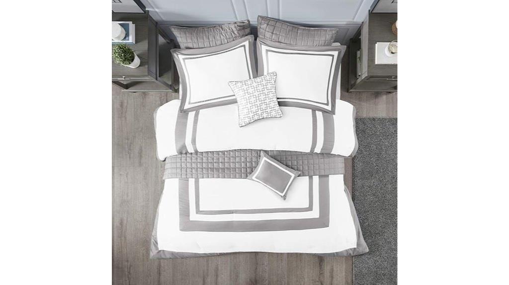 luxury grey king quilt