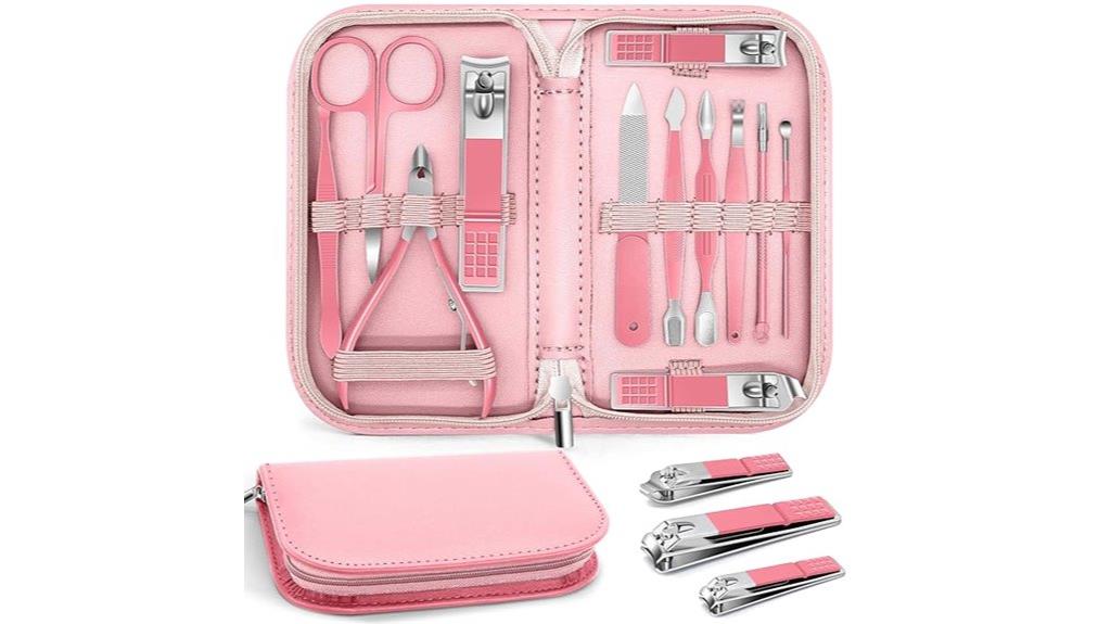 luxury leather manicure kit