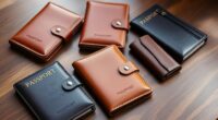 luxury leather passport sets