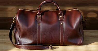 luxury leather travel bags
