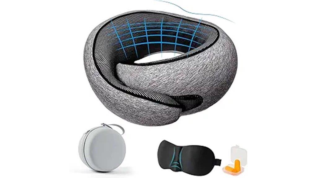 luxury memory foam neck pillow