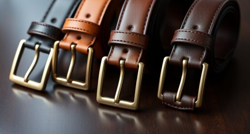 luxury men s leather belts
