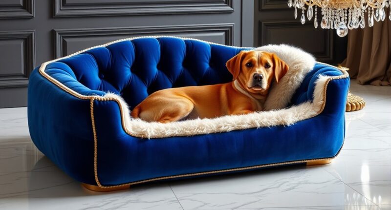 luxury pet beds selection