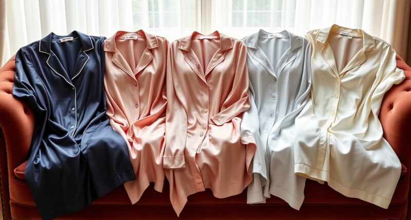 luxury silk pajama sets