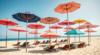 luxury sunshade beach umbrellas