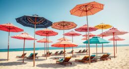 luxury sunshade beach umbrellas