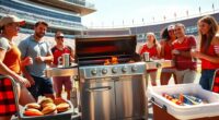 luxury tailgating grill selection