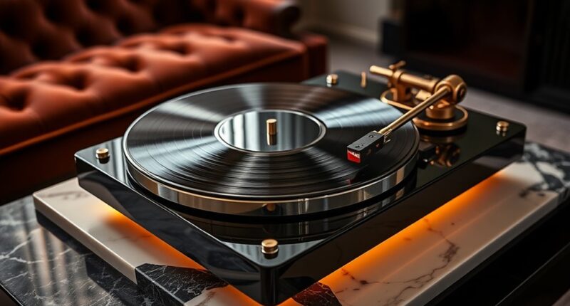 luxury vinyl record players