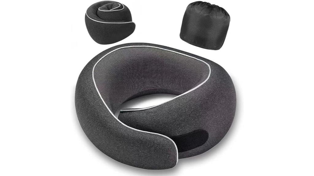 memory foam travel neck pillow