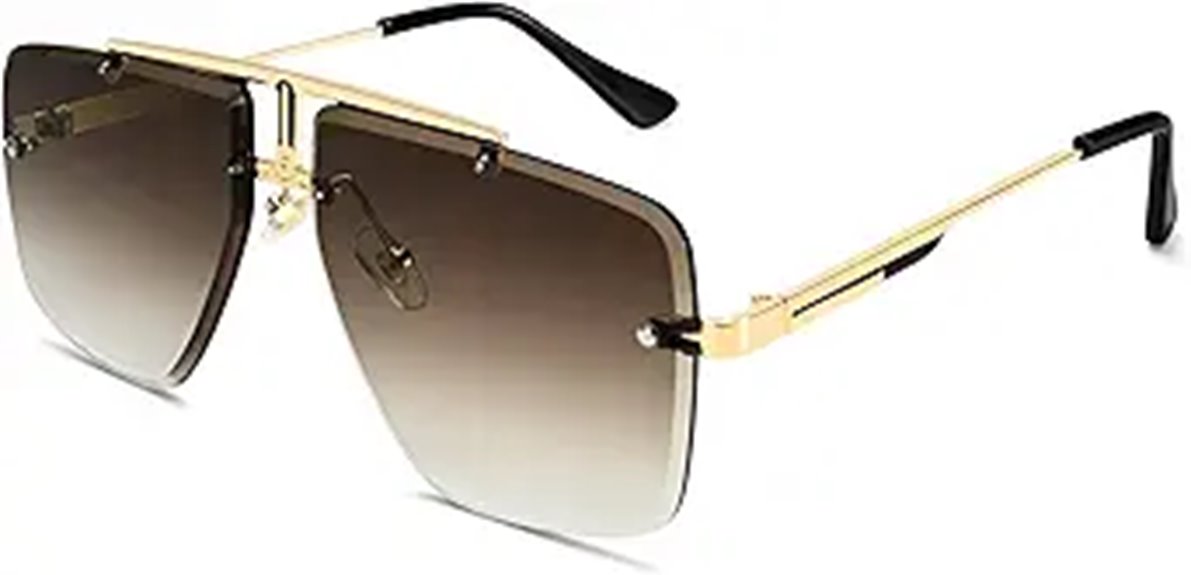 men s oversized square sunglasses