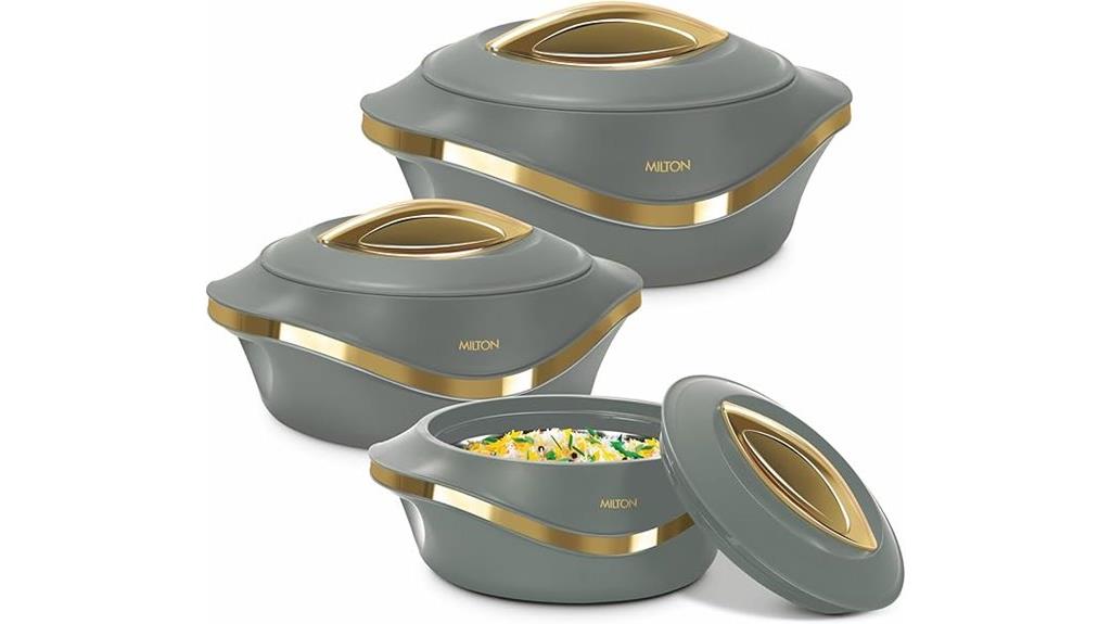 milton 3 piece insulated casserole