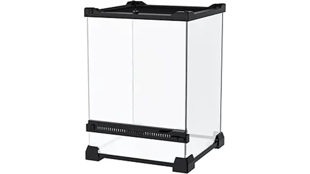 mini glass reptile terrarium