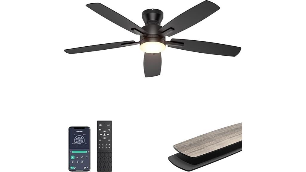 modern 52 inch ceiling fan