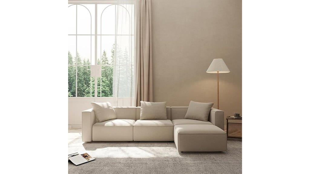 modular sofa with ottoman