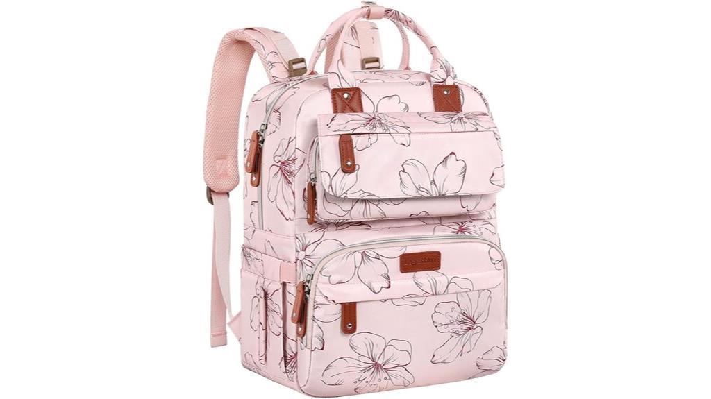 mom and girl diaper backpack