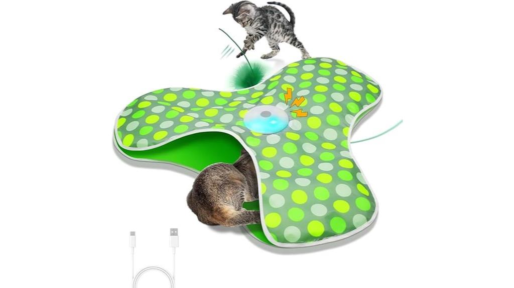 motion activated rechargeable cat toy