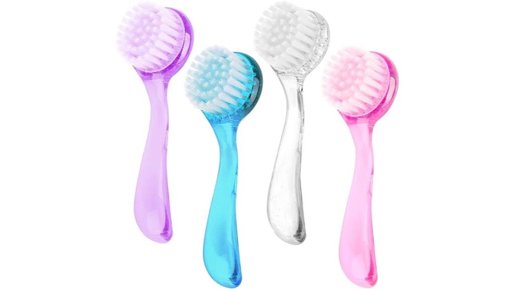 multicolor facial cleansing brush