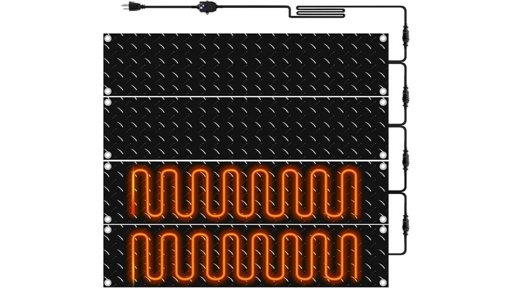 outdoor snow melting mats