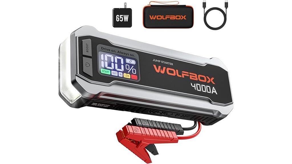 portable car battery jump starter