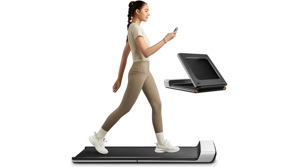 portable foldable walking treadmill