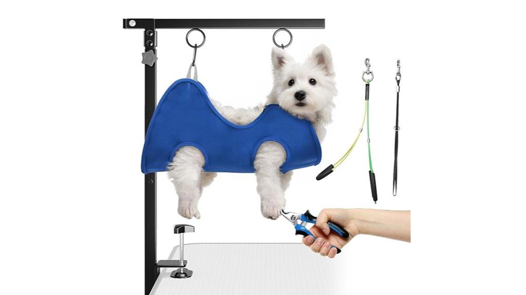 portable grooming arm clamp