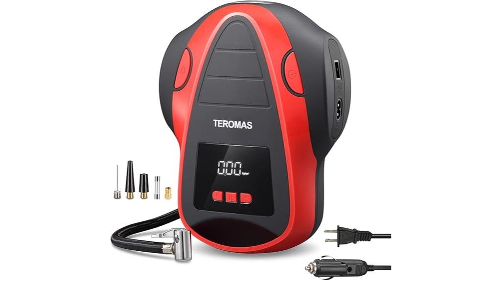 portable tire inflator gauge