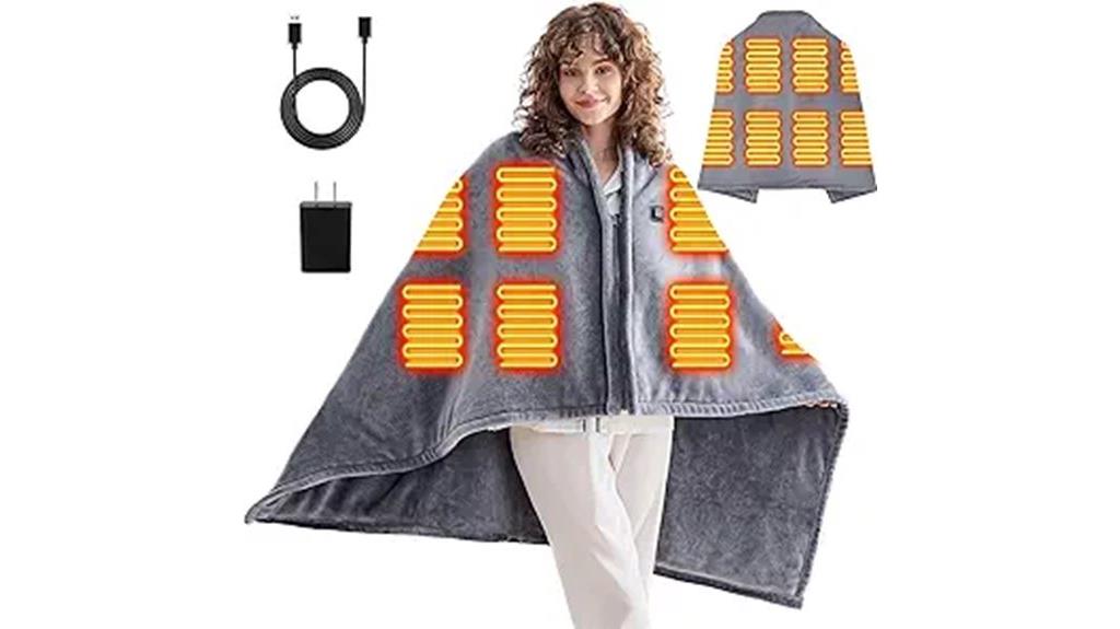 portable usb heated blanket