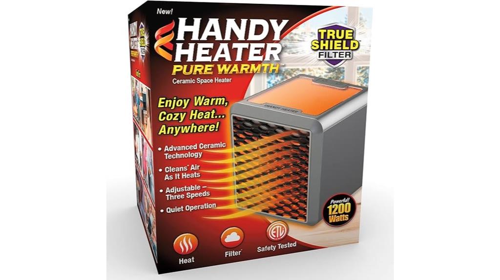 portable wall outlet heater