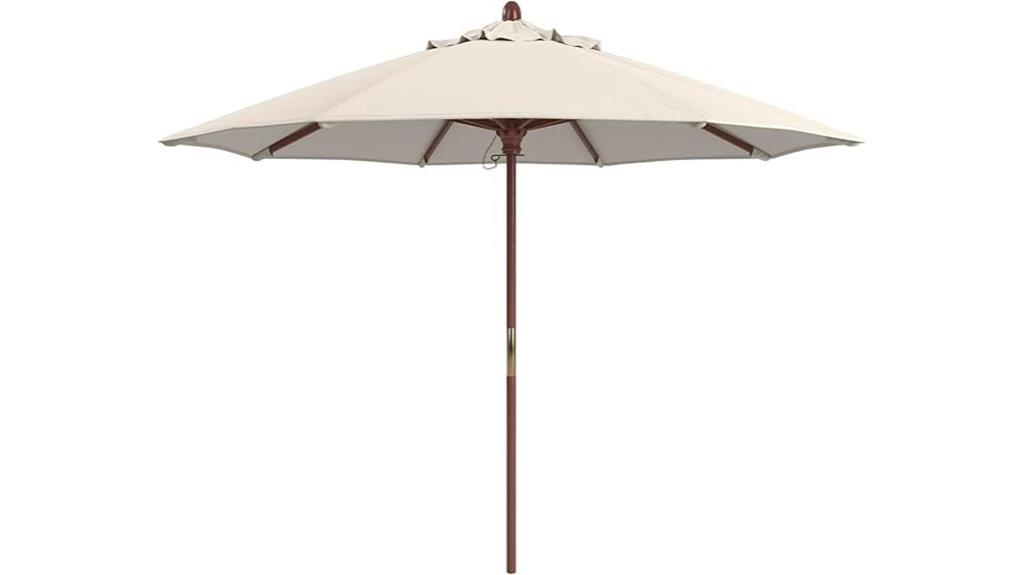 premium 9 foot hardwood umbrella