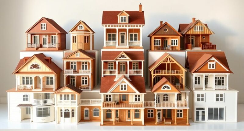 premium wooden dollhouse sets