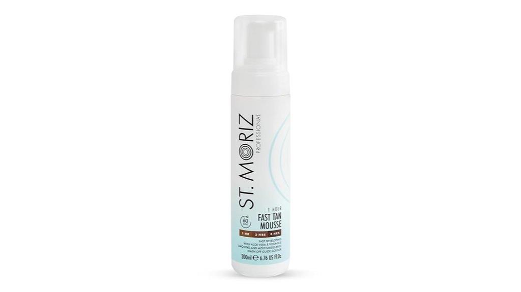 quick 1 hour tanning mousse