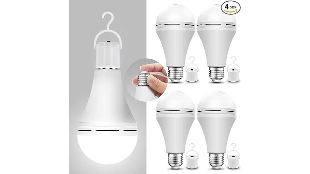 rechargeable emergency light bulbs